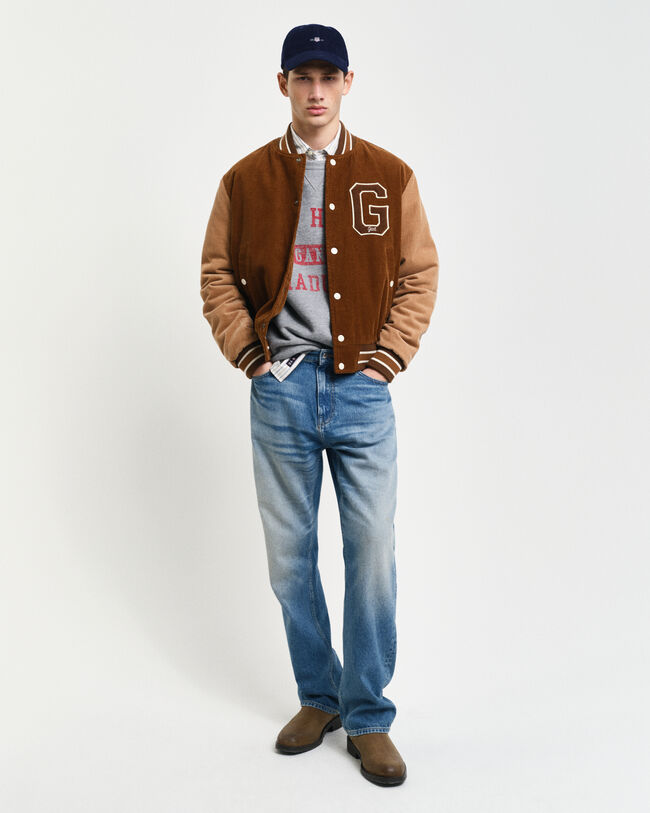 Corduroy Varsity Jacket