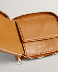 Leren portemonnee met rits