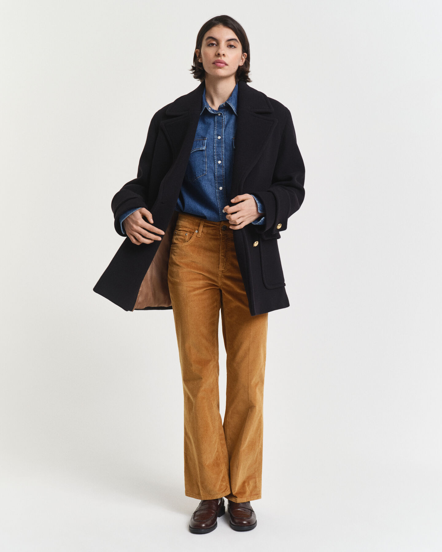 Flared corduroy jeans