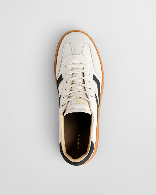 Cuzmani sneakers met leer en su&egrave;de