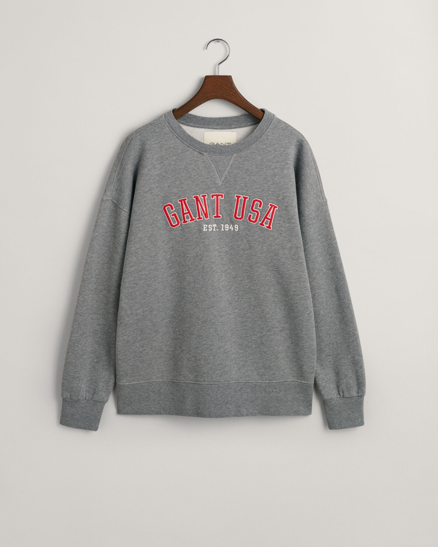Oversized GANT USA sweatshirt met ronde hals