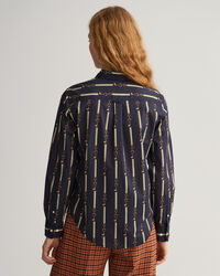 Relaxed Fit American Luxe overhemd van katoenen voile