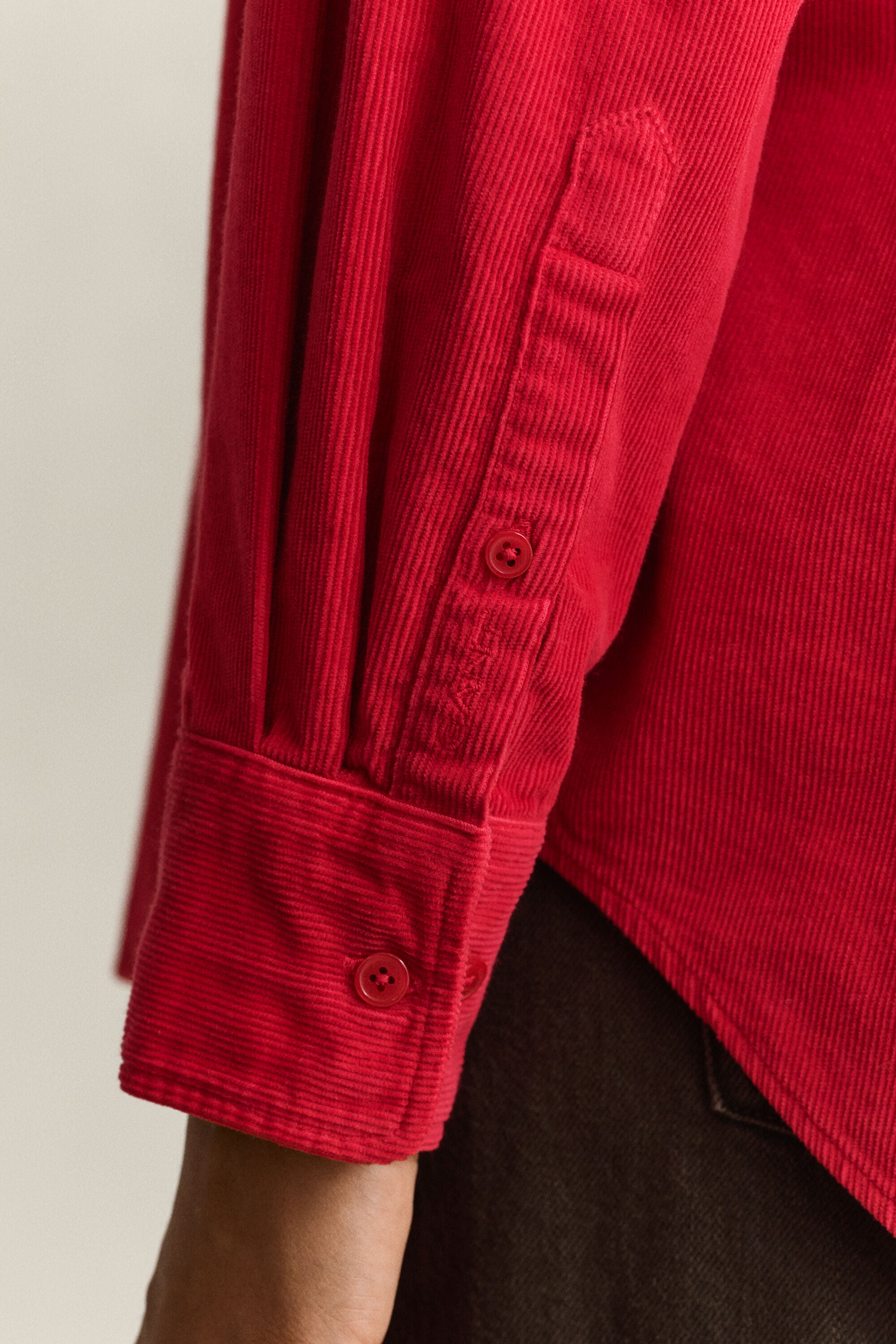 Relaxed corduroy overhemd