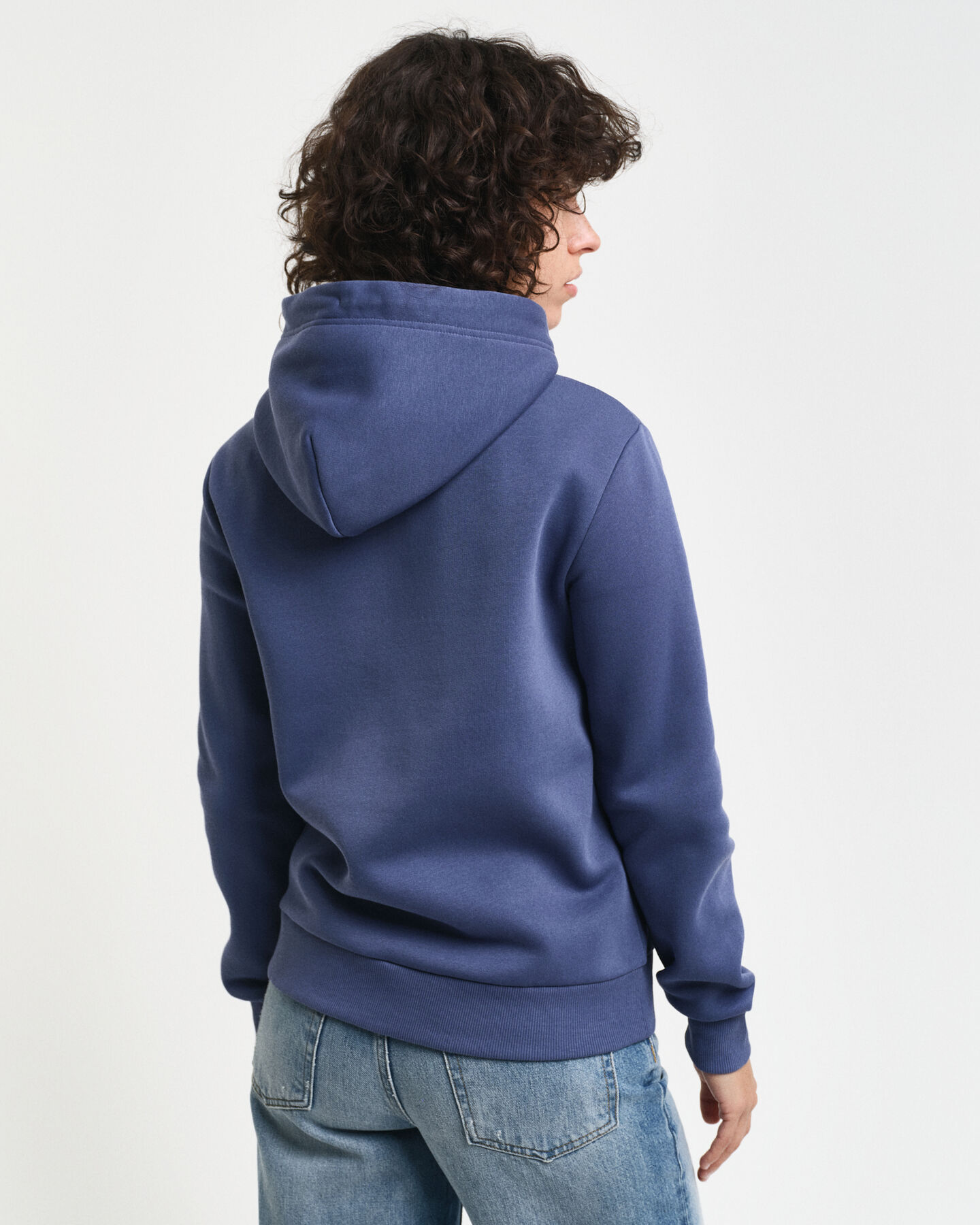 Tonal Shield hoodie met ritssluiting