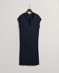 Mouwloze jurk met detail hals