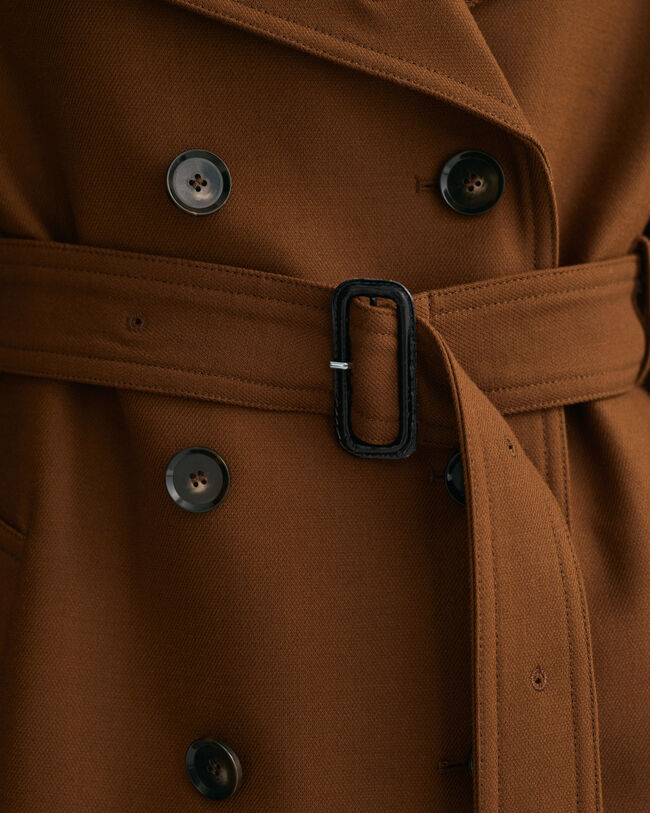 Trenchcoat van wolmix