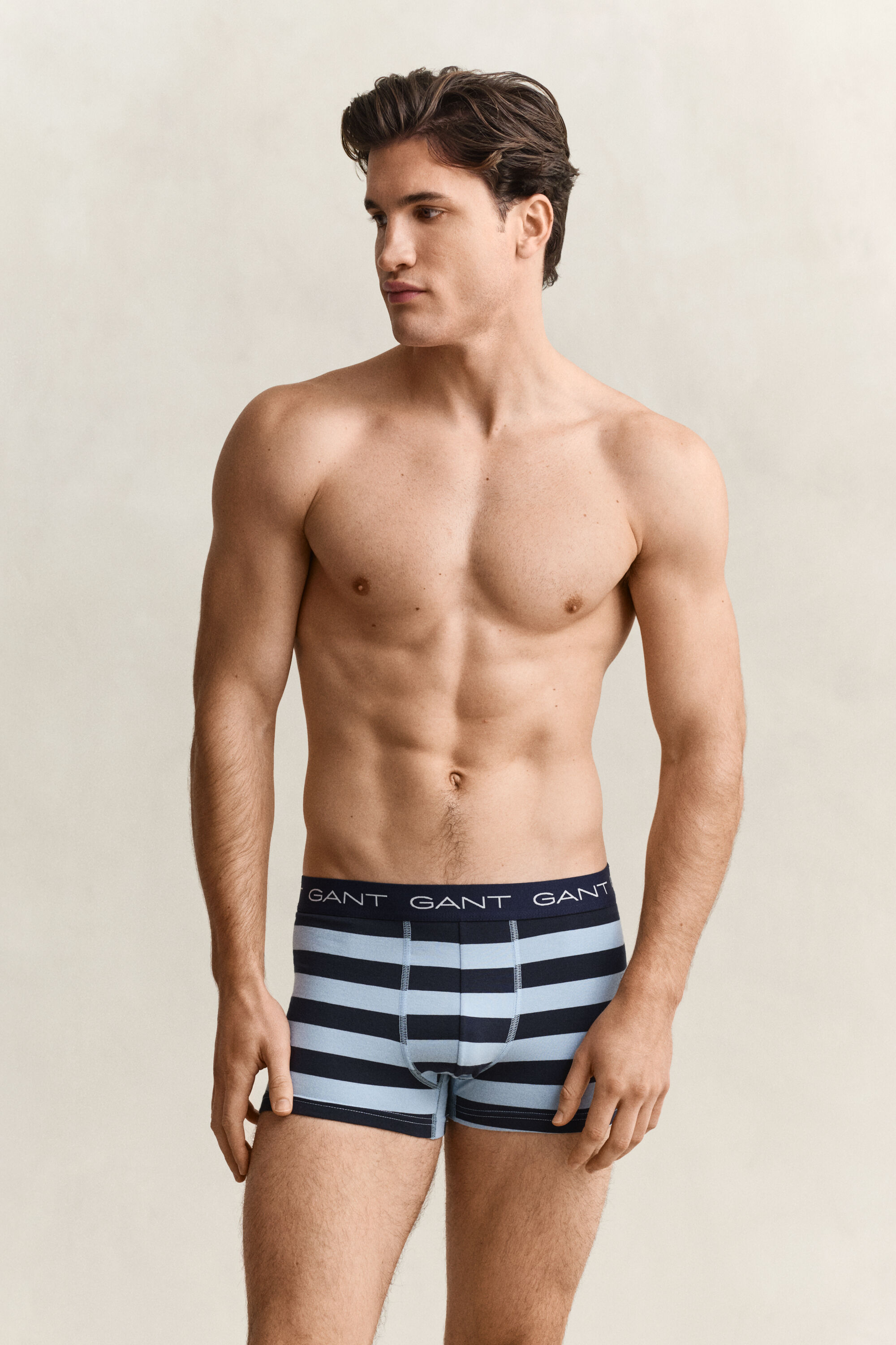 Set van drie gestreepte boxershorts