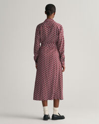 Slim Fit geometrische overhemdjurk