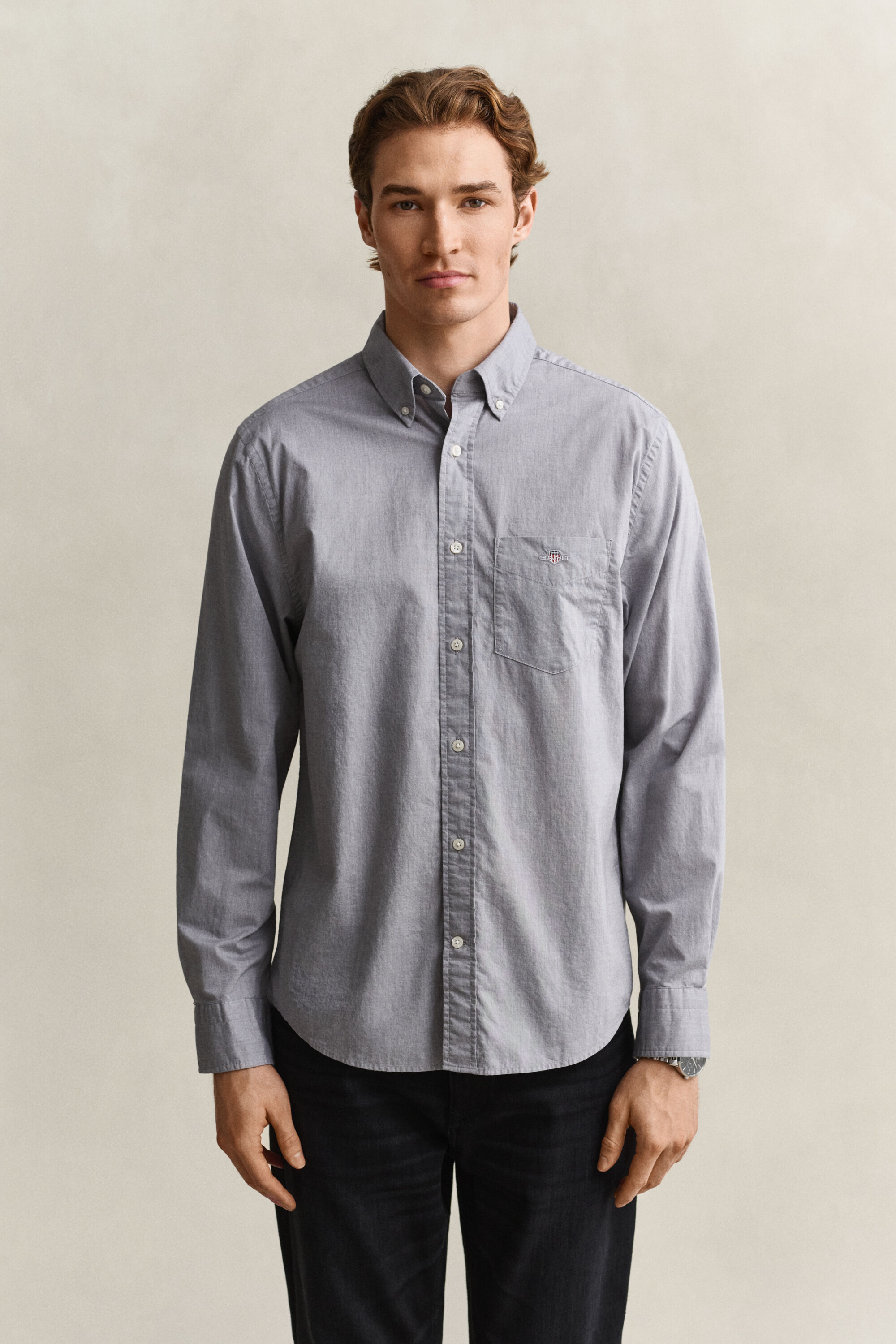 Regular Fit Classic overhemd van poplin