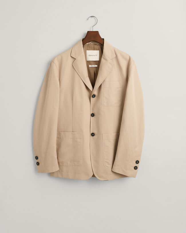 Regular Fit katoenen blazer