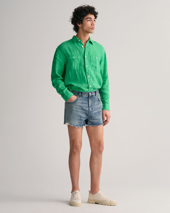 Raw Hem jeansshort