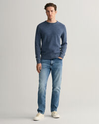 Sunfaded sweater met ronde hals