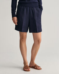 Relaxed Fit Pull-On short van linnenmix
