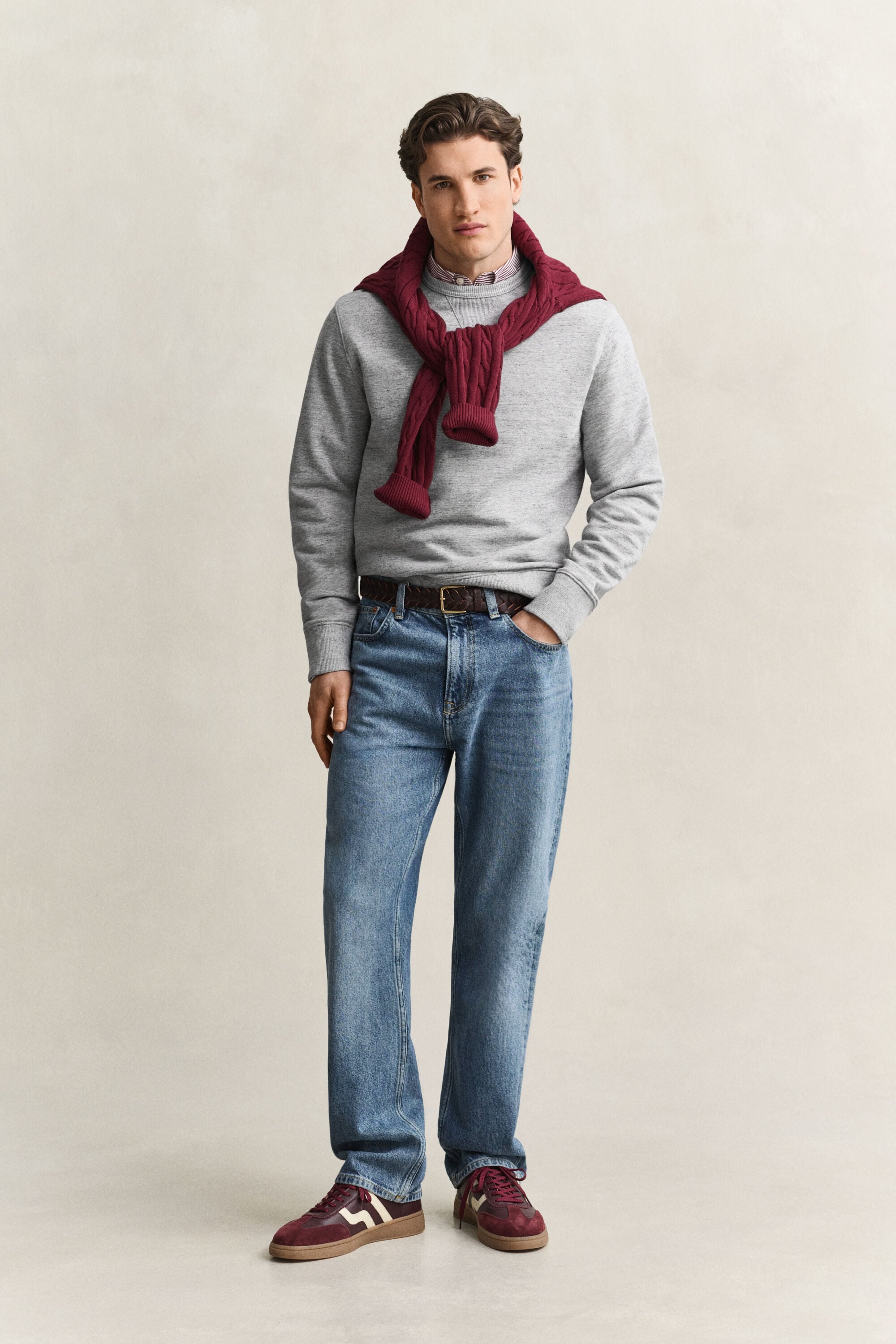 Heather Sweatshirt met ronde hals