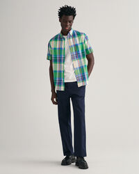 Regular Fit Madras overhemd met korte mouwen