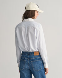 Regular Fit overhemd met contrasterende kraag en strepen