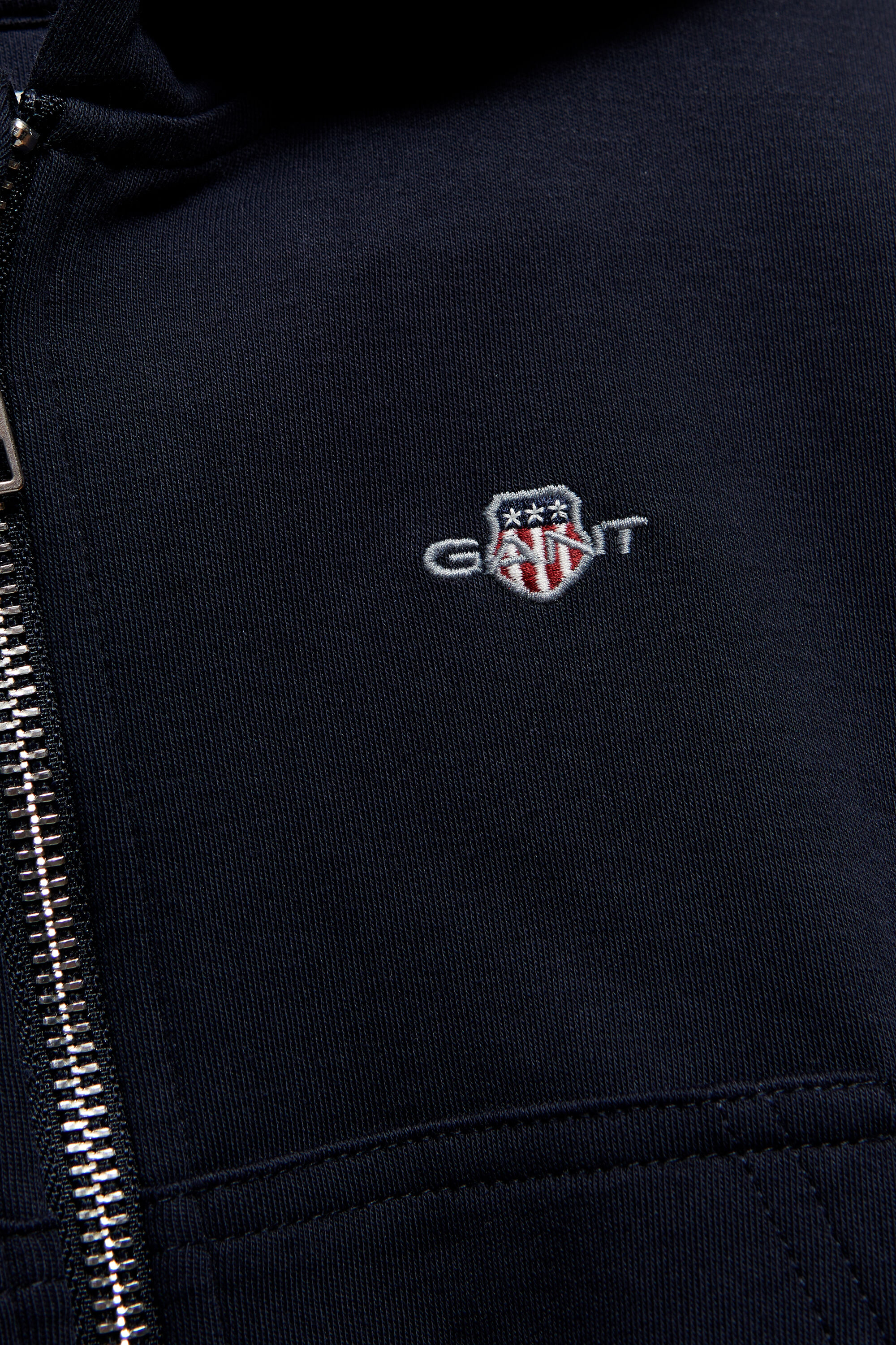 Girls cropped Shield hoodie met ritssluiting