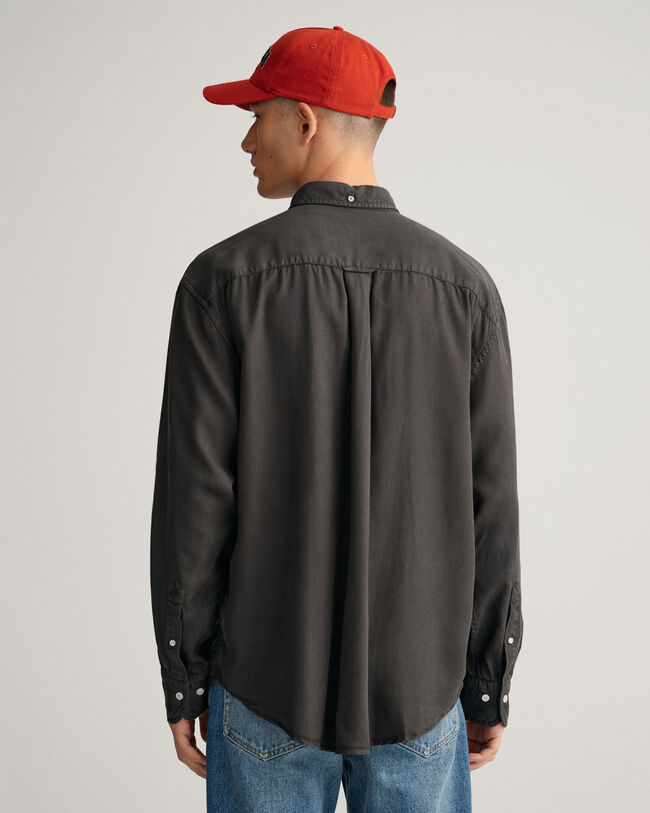 Relaxed Fit speciaal geverfd lyocell overhemd