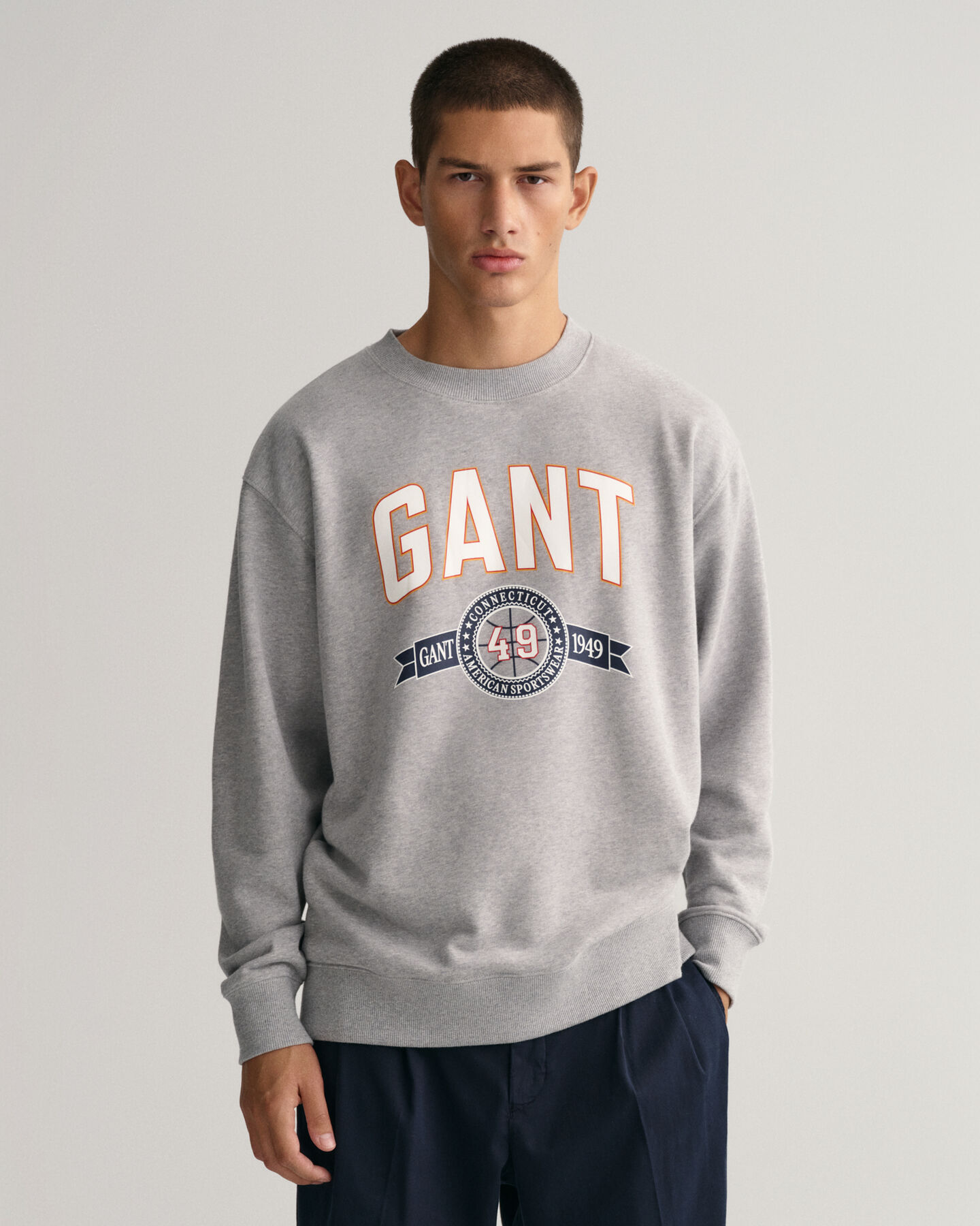 Retro Crest sweatshirt met ronde hals