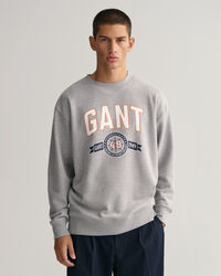 Retro Crest sweatshirt met ronde hals