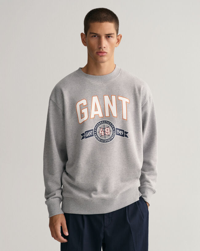 Retro Crest sweatshirt met ronde hals