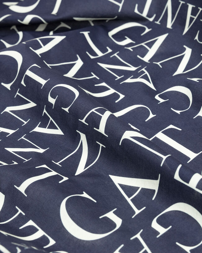 Sarong met typografische print