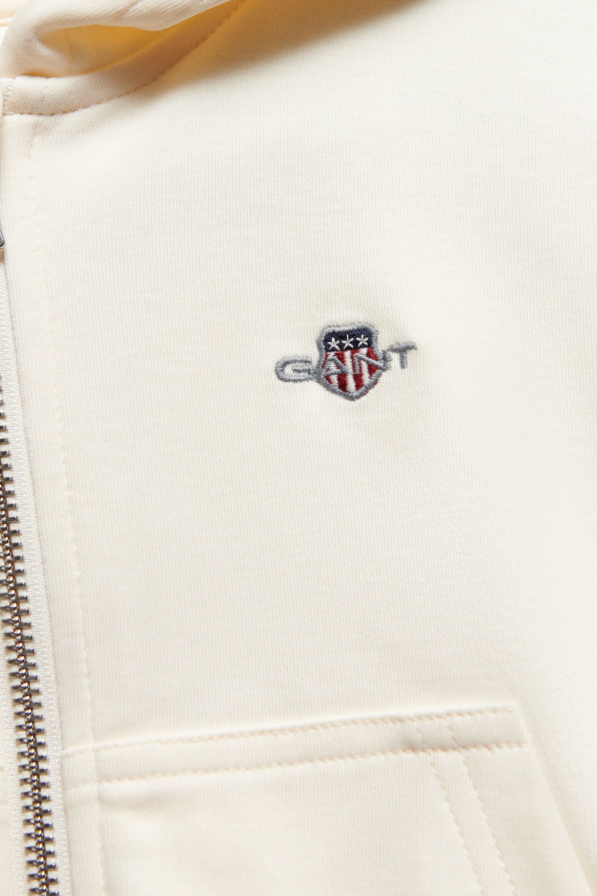 Girls cropped Shield hoodie met ritssluiting