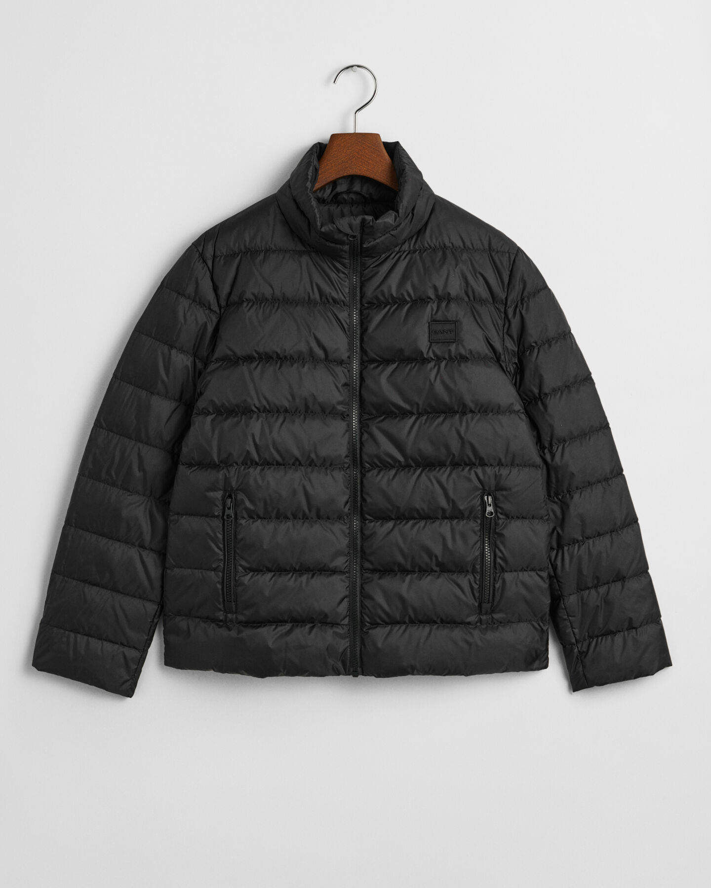 Licht donsjack met logo