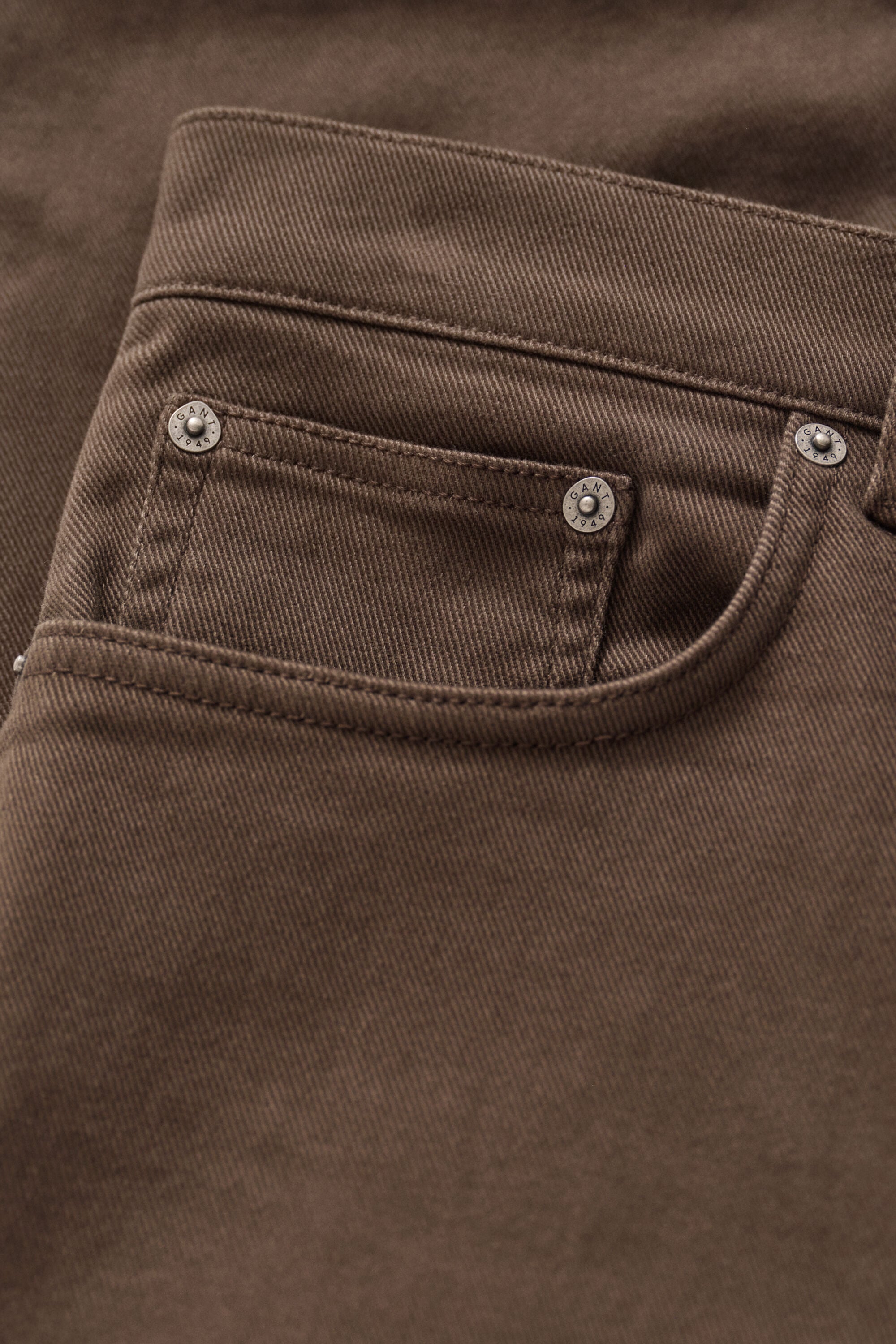 Slim Fit jeans van keperstof