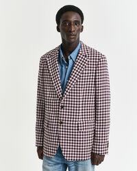 Regular Fit geruite blazer van katoenmix