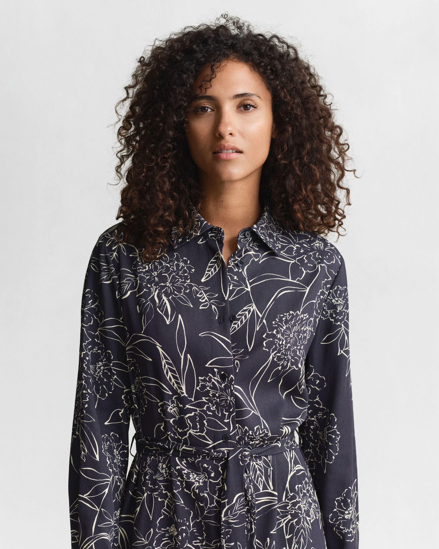 Overhemdjurk met bloemenprint