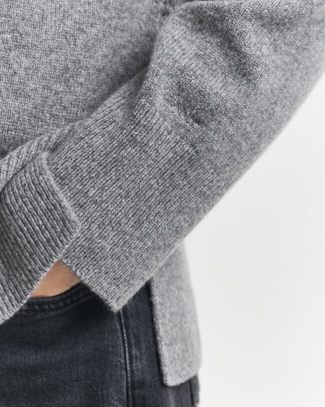 Trui met ronde hals van een zachte wol-kasjmiermix