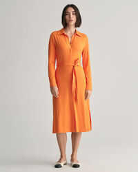 Slim Fit jersey overhemdjurk