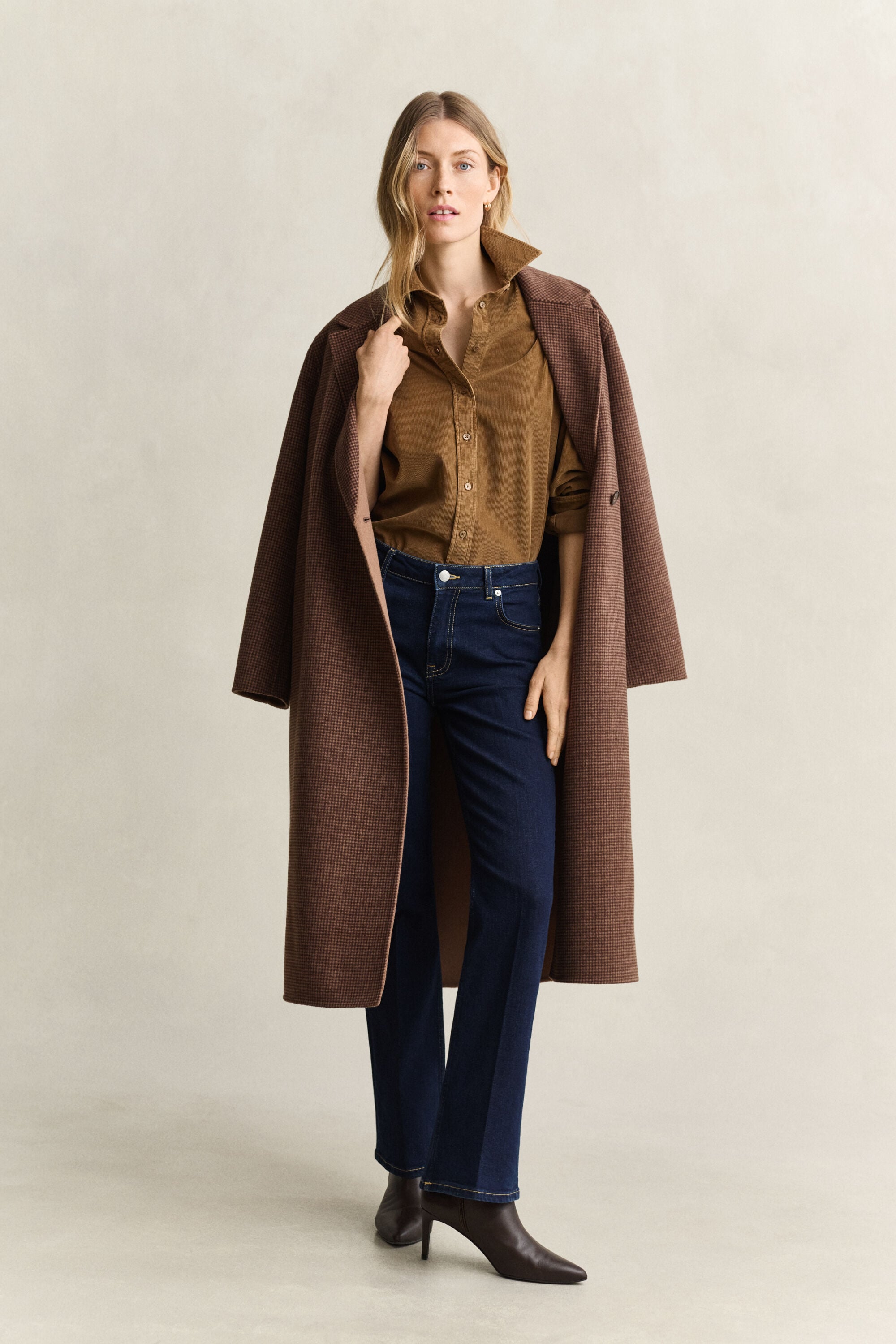 Regular corduroy overhemd