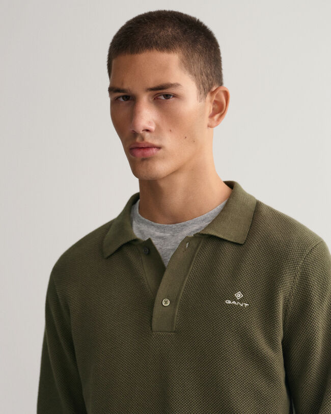 Poloshirt van katoenpiqu&eacute;