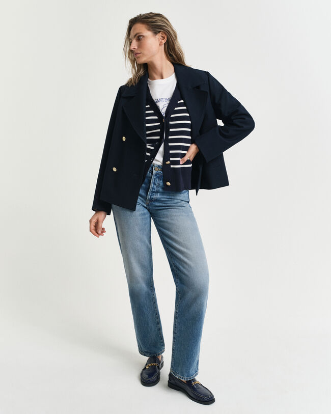 Katoenen vest met strepen