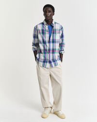 Regular Fit Seersucker Madras overhemd