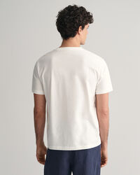Contrast T-shirt met klein GANT-logo