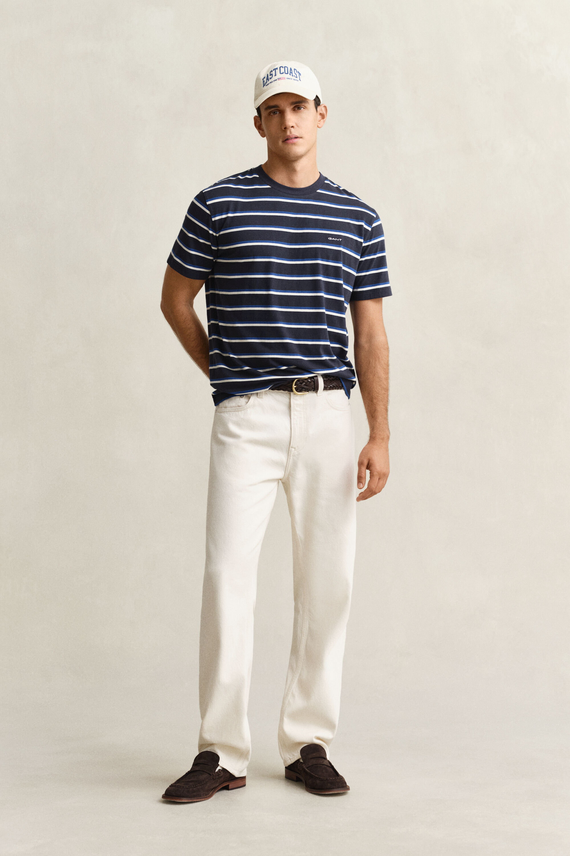 T-shirt met veelkleurige strepen