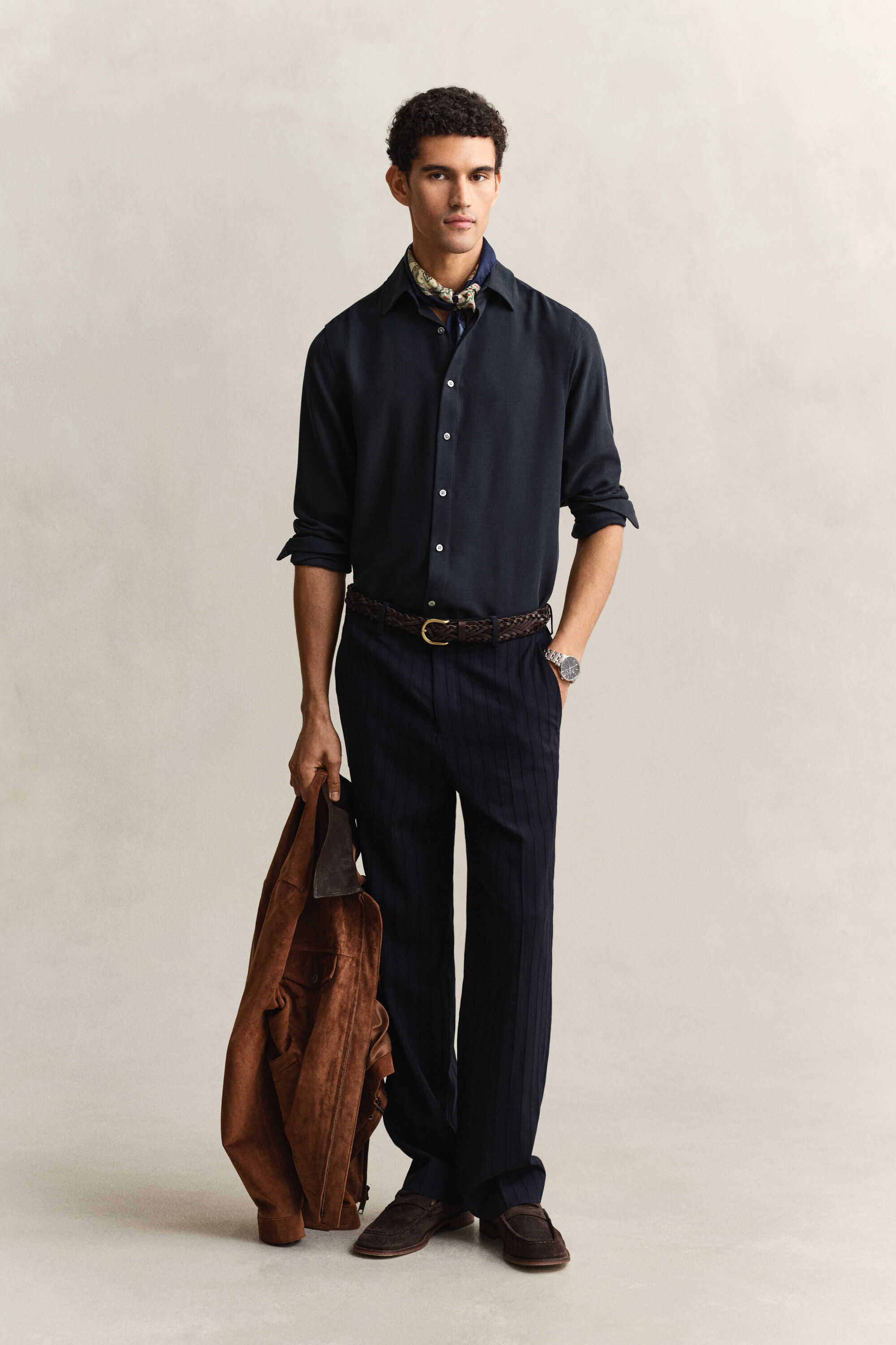 Overoverhemd van lyocell