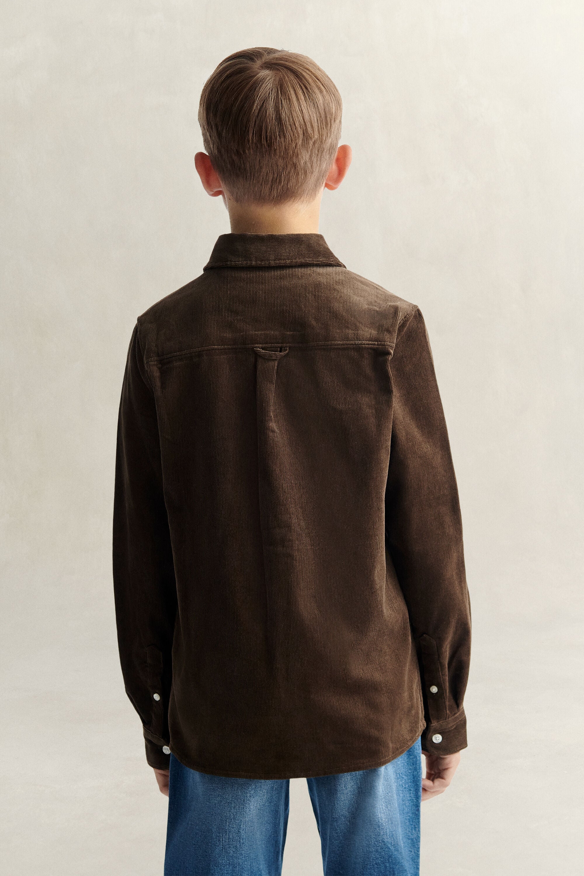 Corduroy hemd voor tienerjongens