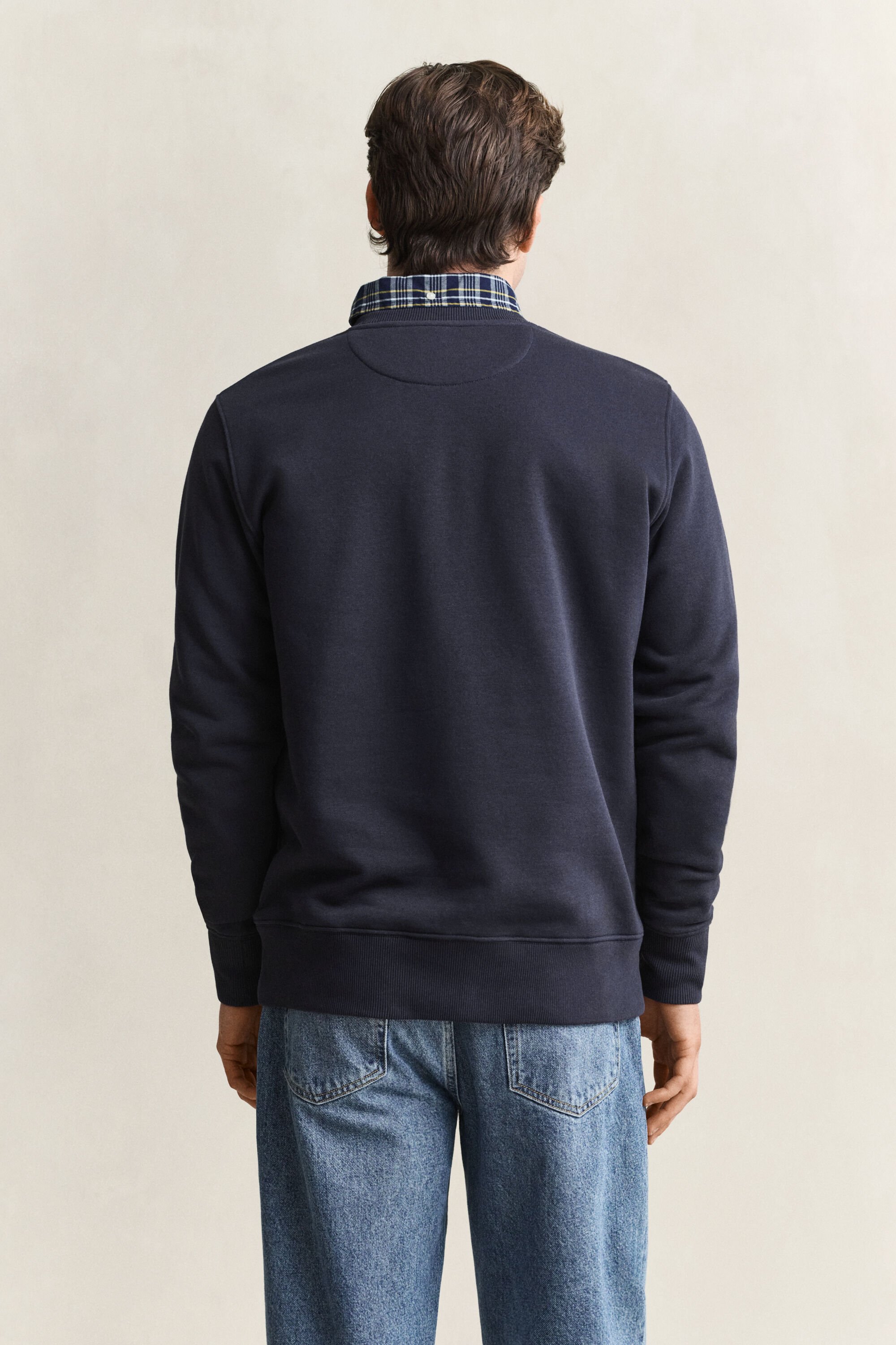 Shield sweatshirt met ronde hals
