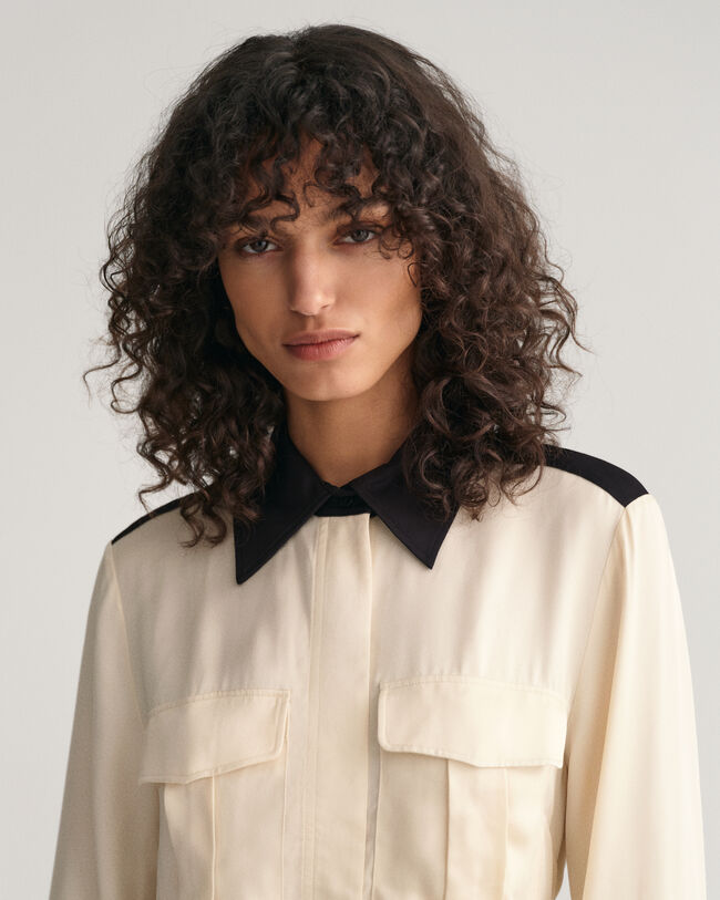 Overhemdjurk met kleurblok