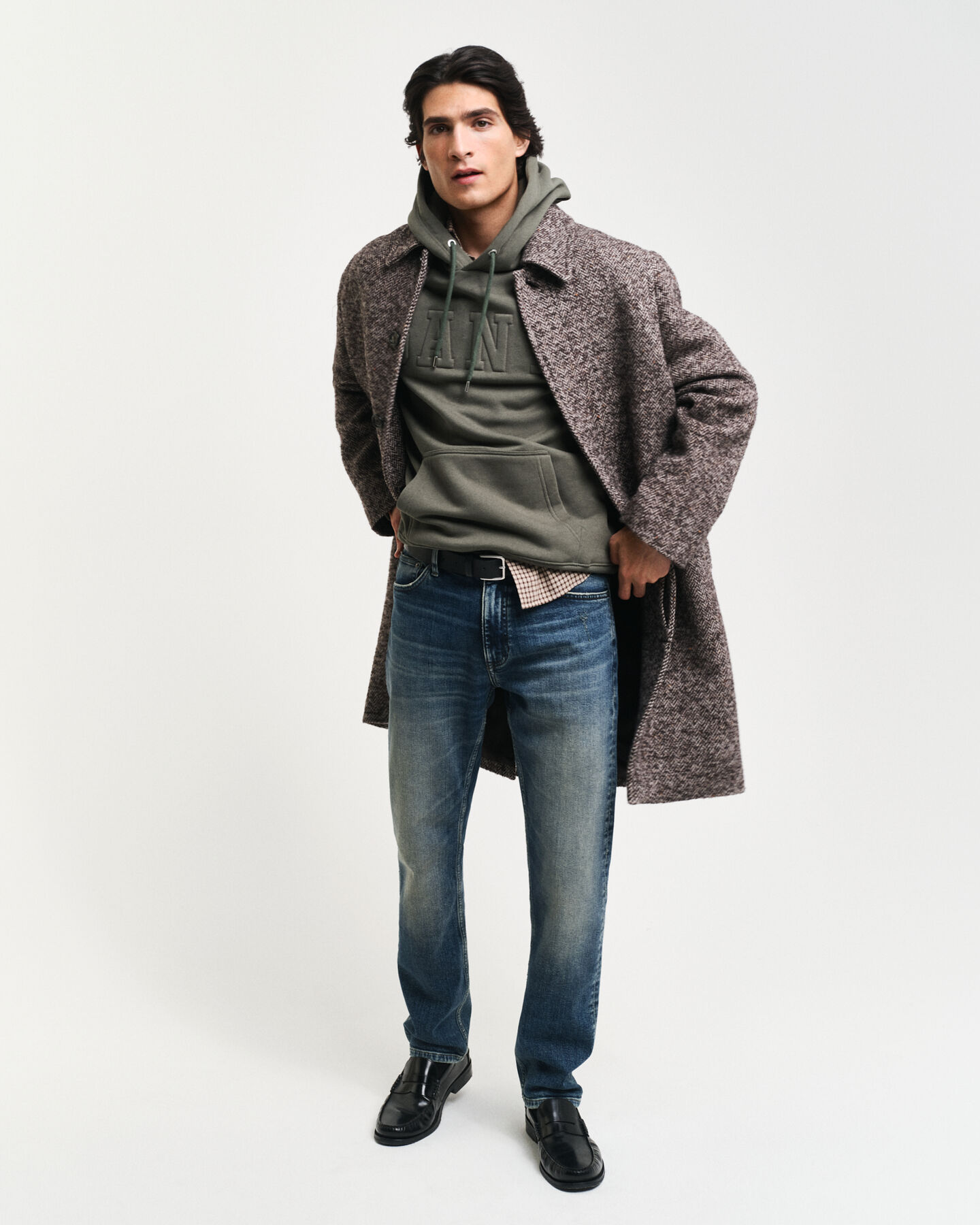 Hoodie met gebosseleerd logo