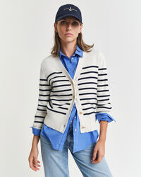 Katoenen vest met strepen