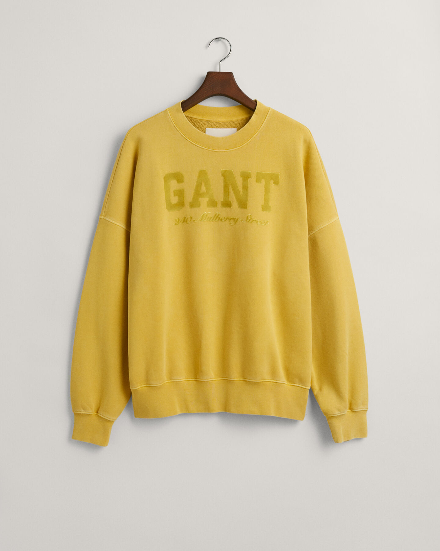 Sweatshirt met ronde hals en vintage wassing