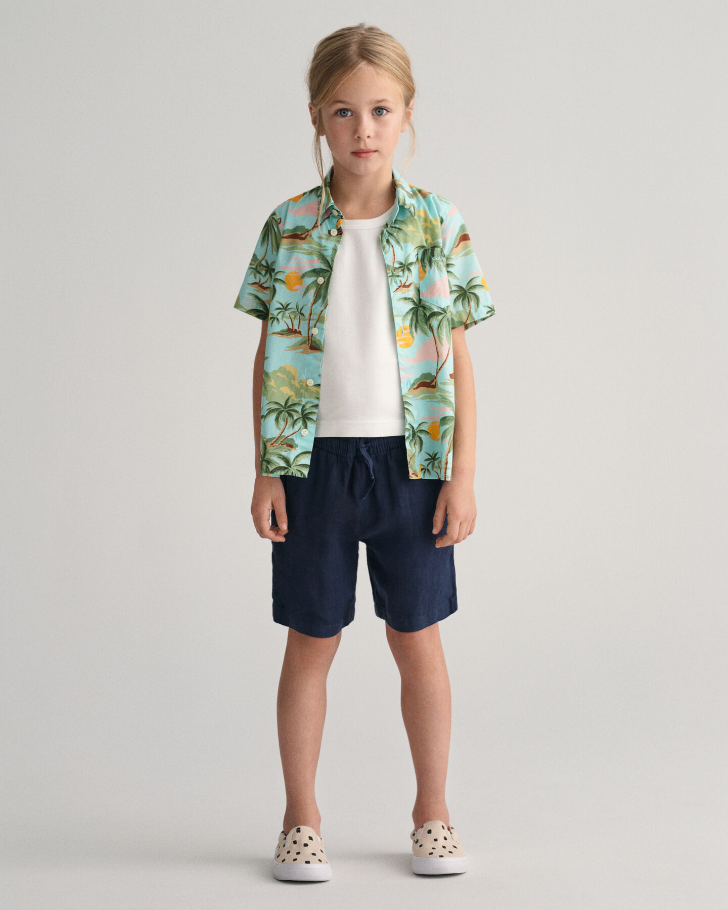 Kids linnen short