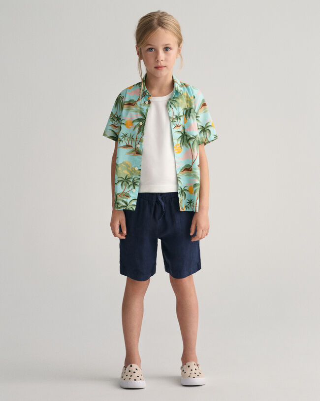 Kids linnen short