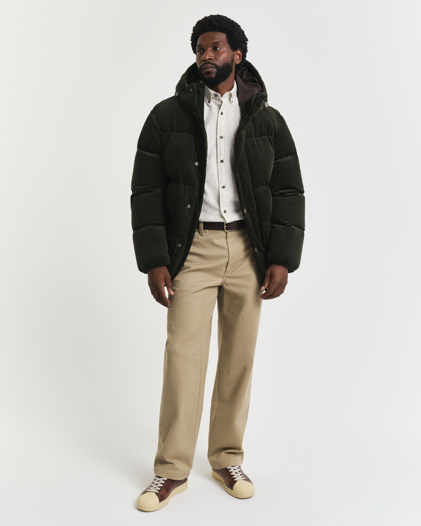 Regular Fit flanellen overhemd met kleuraccent