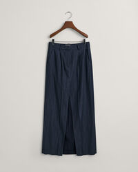 Pinstripe maxirok met plooien